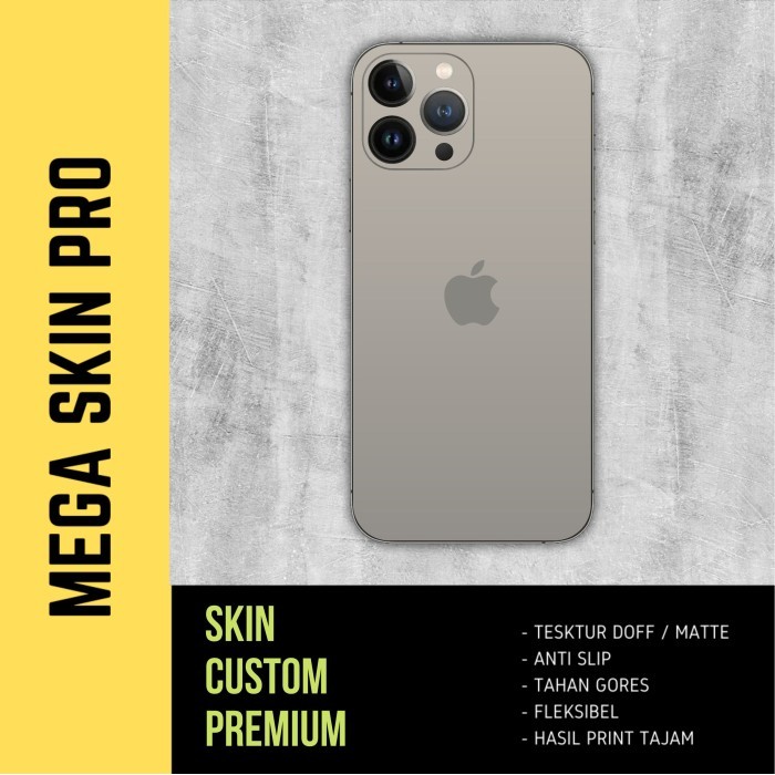 Skin iphone 13 pro full body - isi 2 buah - natural titanium promo