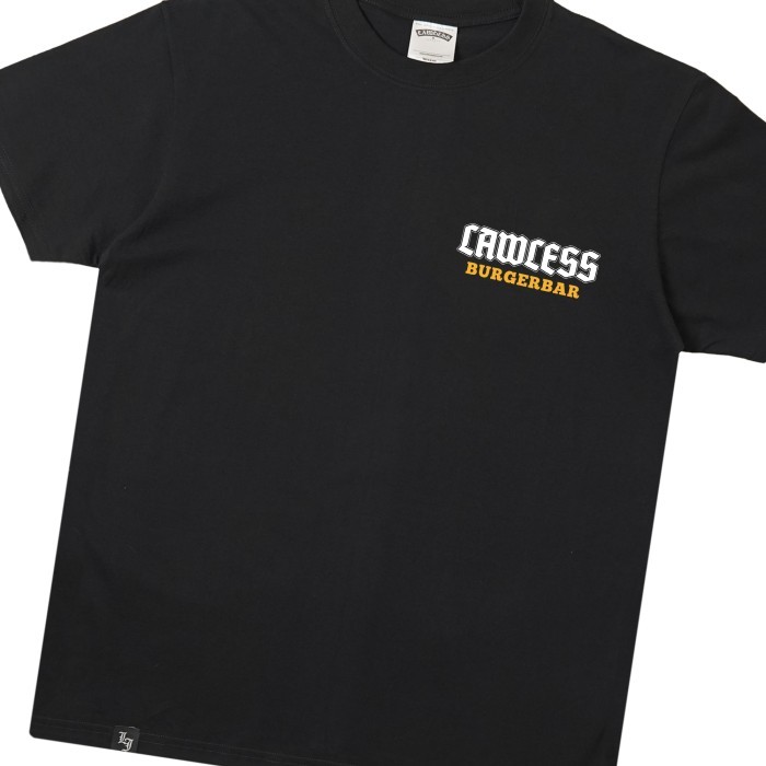 LAWLESS BURGERBAR - ILLEGAL T-SHIRT - BLACK - XL