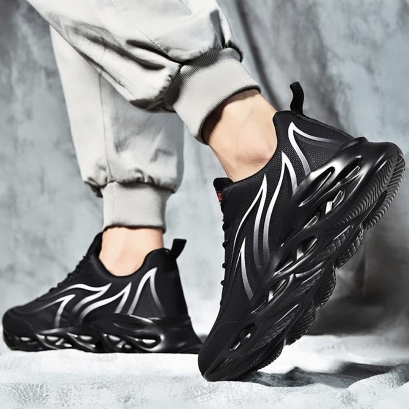 Sepatu Pria Wanita Sepatu Sneakers Pria Sepatu joging, Sepatu Tander , MERAH HITAM PUTIH