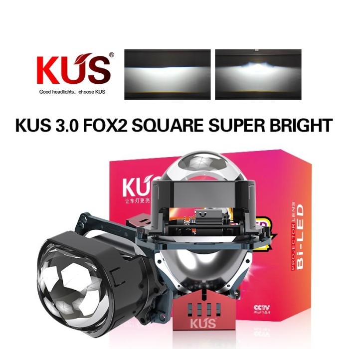 Lampu BILED KUS FOX2 HALF SQUARE LENS SL 70W Foxi 2 all new pajero fortuner