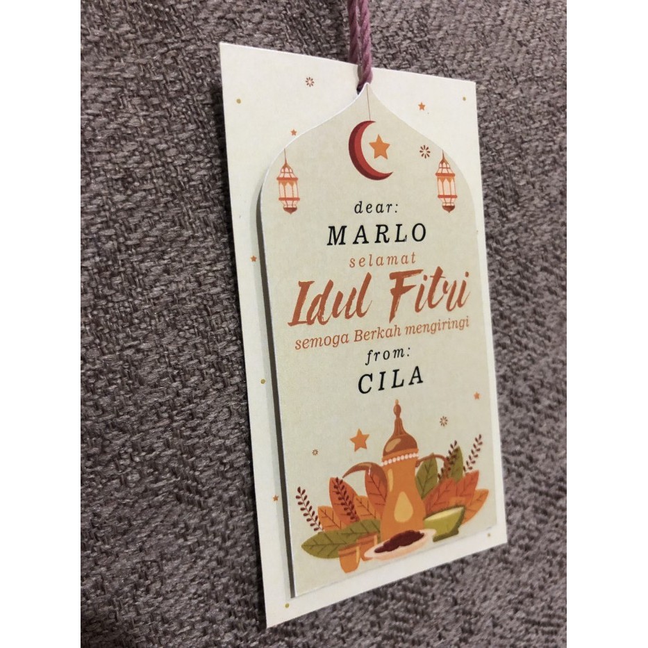 

Hang Tag Hampers lebaran - model A1