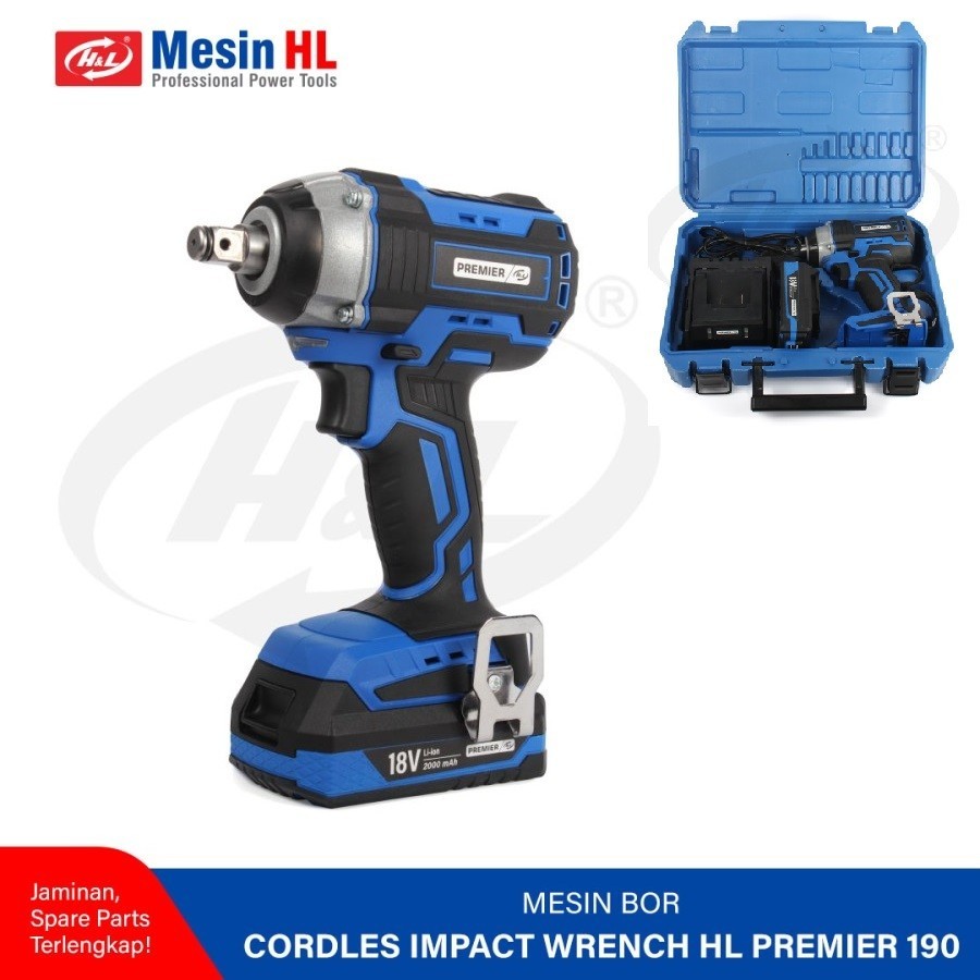 Cordless Impact Wrench Brushless Premier HNL HL CIW-190 Heavy Duty