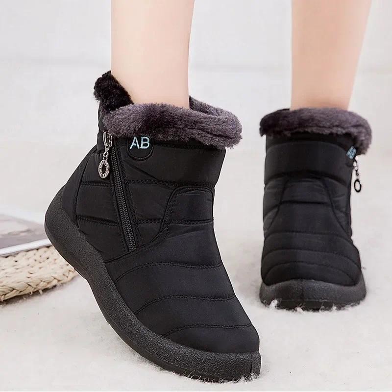 sepatu boots sepatu keren sepatu pria sepatu wanita Winter Women Boots Thick Bottom Ankle Boots Wome