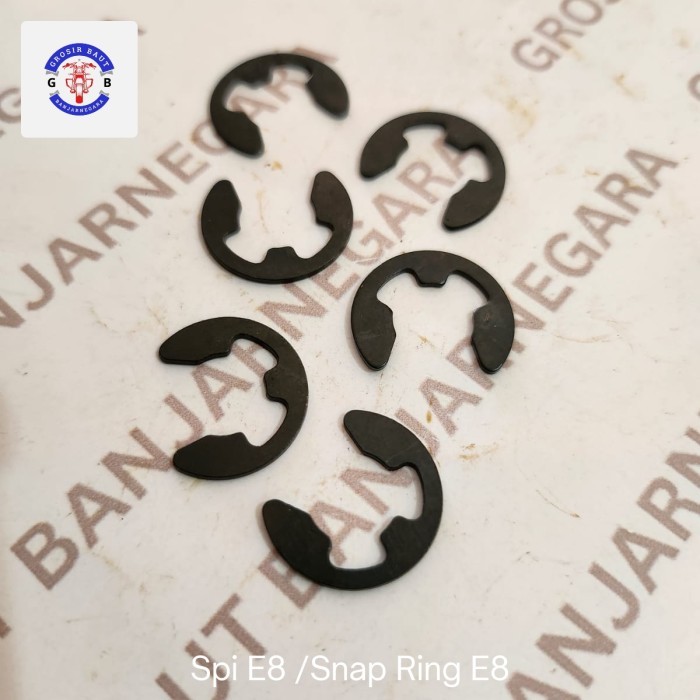 (Paket isi 15 BIJI) Spi E8 / Snap Ring E8 / Klip E8
