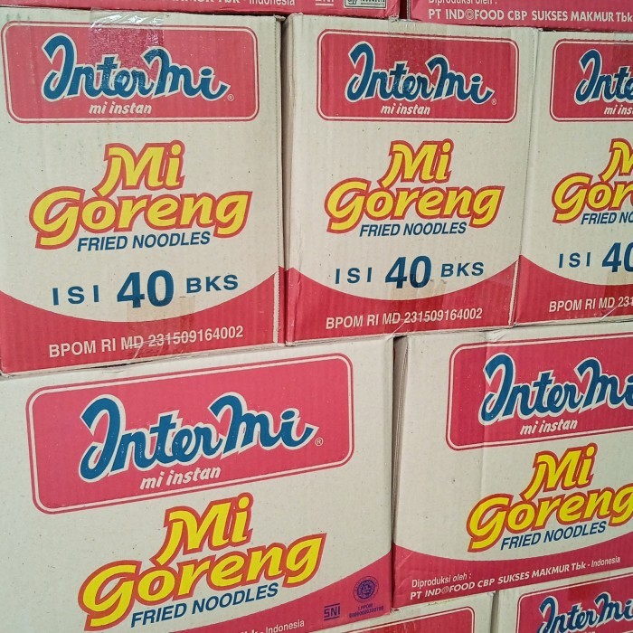 

INTERMI MIE GORENG 1 DUS ISI 40 BKS