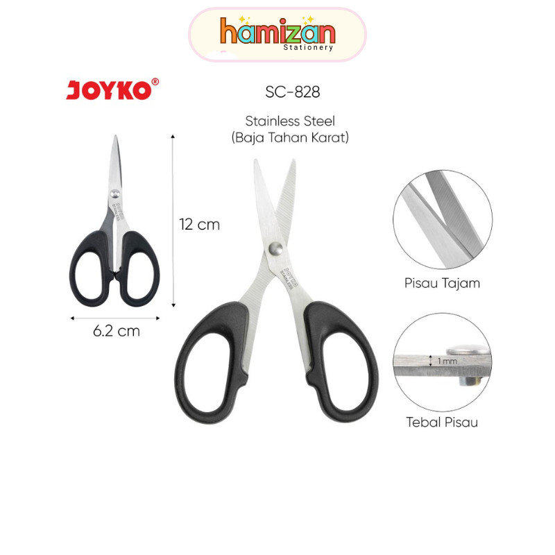 

Sc828 Gunting Stainless Steel Kecil / Stainles Steel scissors Joyko Sc-828 / Gunting Scissors Joyko SC-828 Murah Berkualitas