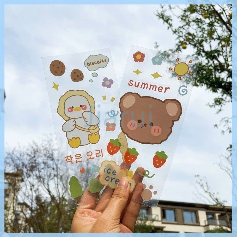 

Jiarui Stiker Kartun/Stiker Buku Harian Kartun DIY/Stiker Telepon Botol Air