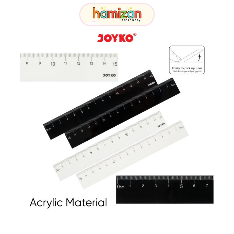

Penggaris Acrylic 15 cm / Garisan Plastik Acrilik / Ruler 15cm RL-302 Joyko ( harga 1 pcs) / Acrylic Ruler Penggaris Akrilik Joyko RL-302 Murah Berkualitas