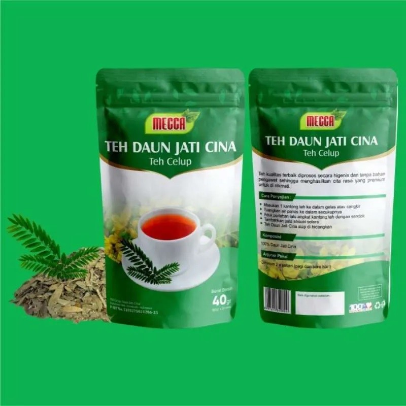 

TEH CELUP DAUN JATI CINA MECCA ISI 20pcs 40gr