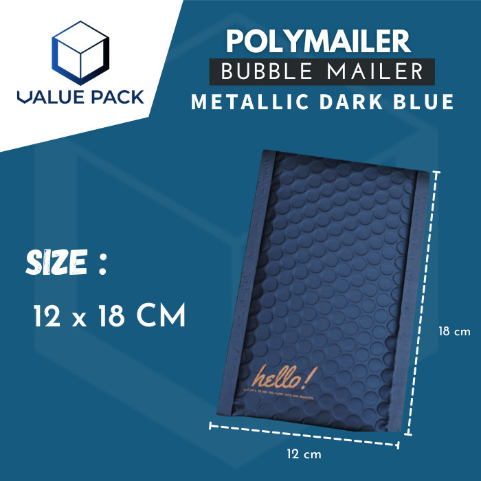 

AMPLOP BUBBLE MAILER RUSFET DARK BLUE 12x18