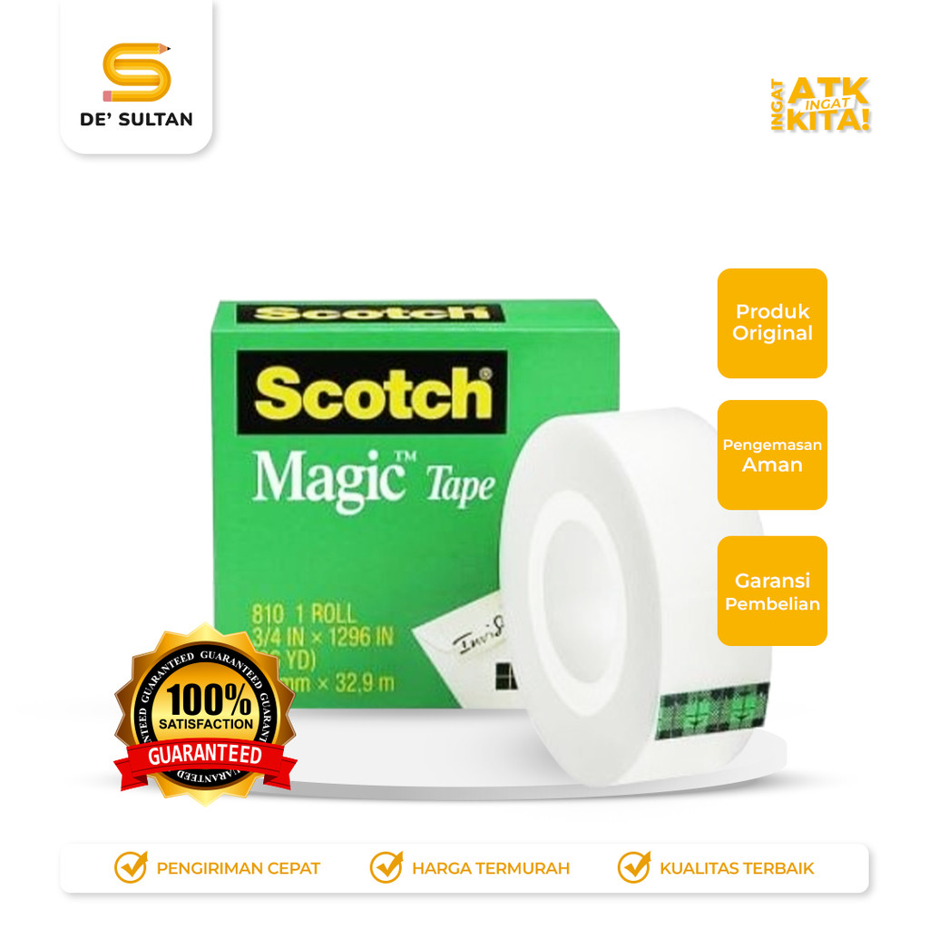 

SCOTCH MAGIC TAPE 810 3/4" (1ROLL)