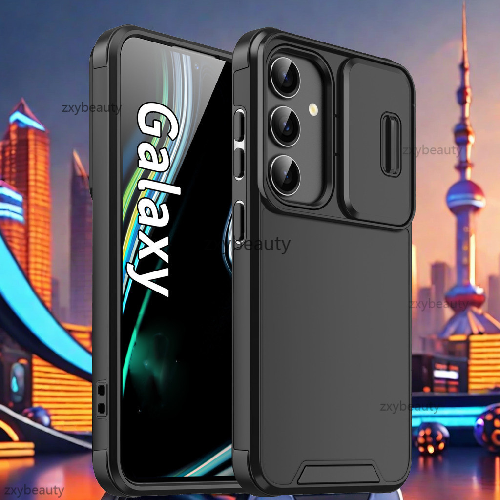 Kasing kejutan untuk Samsung Galaksi A55 A35 A25 A15 A54 A14 5G 4G 2024 Kasus Armor Slide Camera Mag