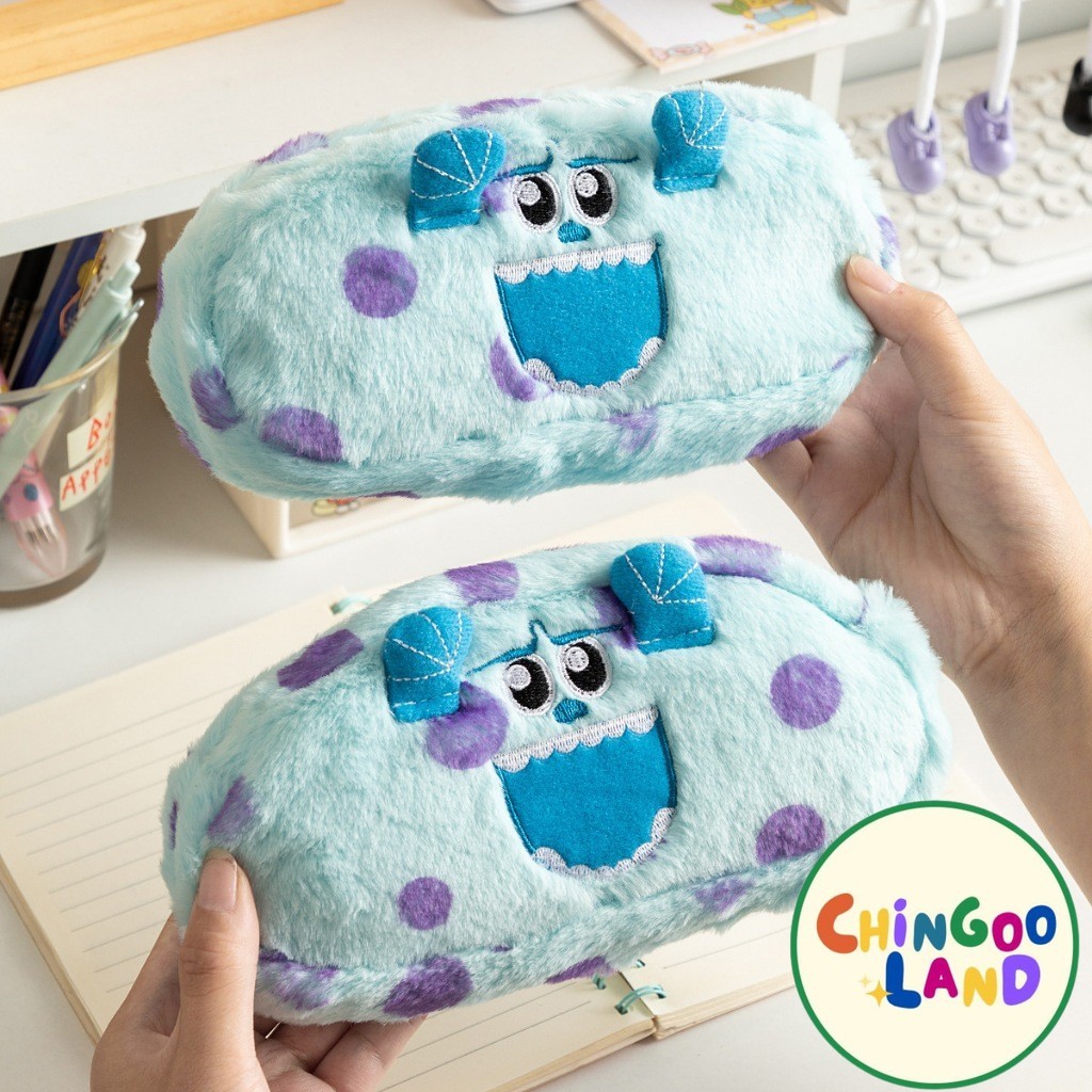 

Chingooland Sally Monster Inc Tempat Pensil Sekolah Kantor Anak Pouch Dompet Lucu Bulu Alat Tulis Lucu Premium