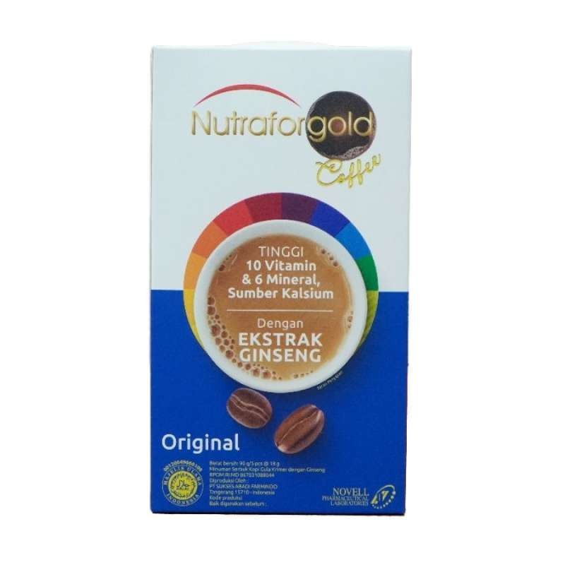 

Nutrafor Gold Coffee Kopi Ekstrak Ginseng 90 Gr 5 Pcs - Original