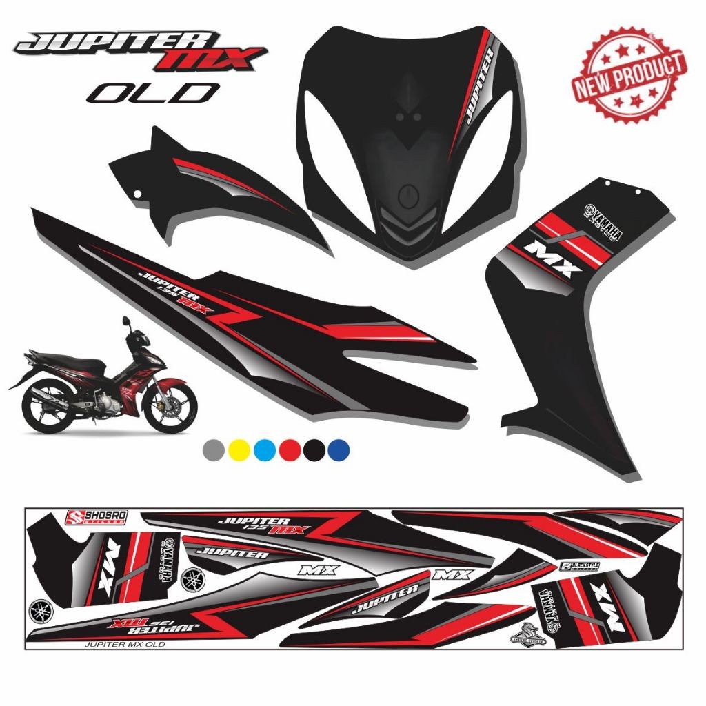 Stiker Jupiter Mx Lama / Striping Jupiter Mx Karbu Old 135cc