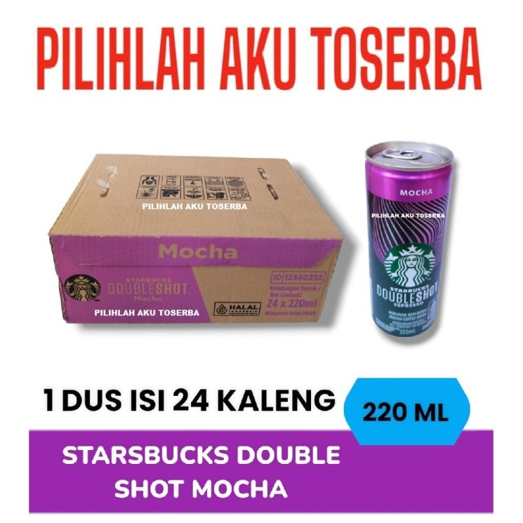 

Kopi STARBUCKS Doubleshot MOCHA Kaleng Can 220 ml - ( HARGA 1 DUS ISI 24 KALENG )