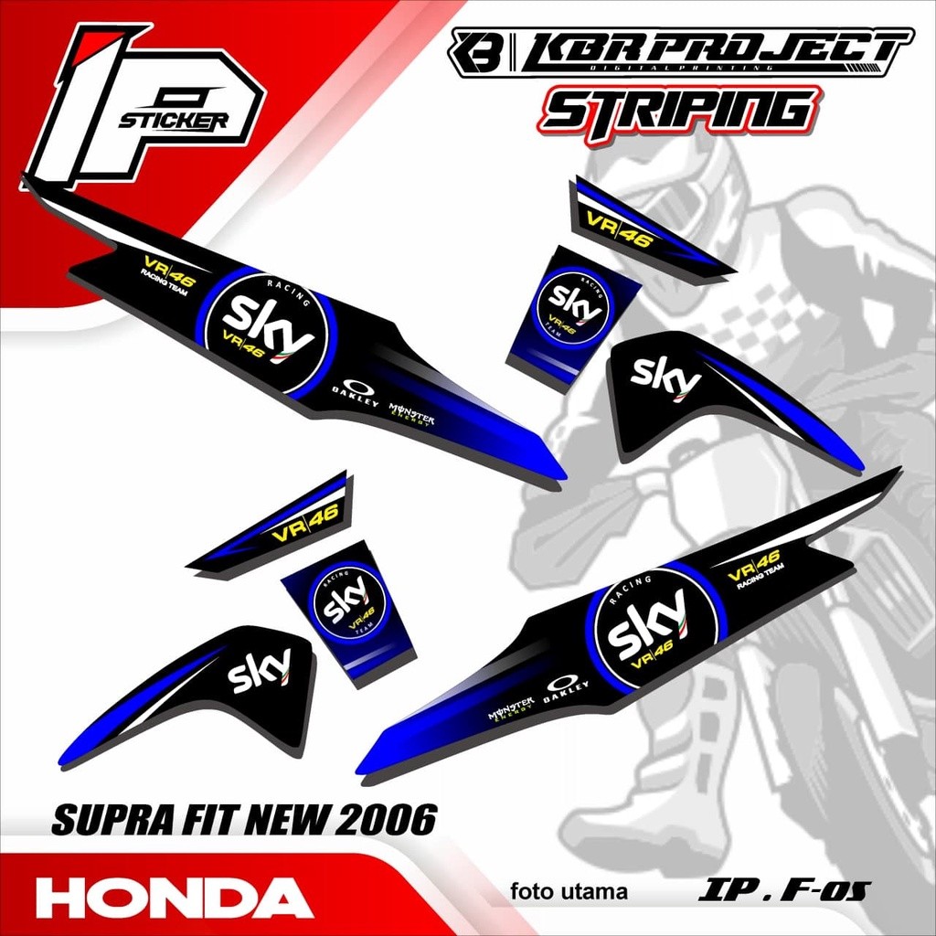 Striping Supra Fit New  Stiker Supra Fit New