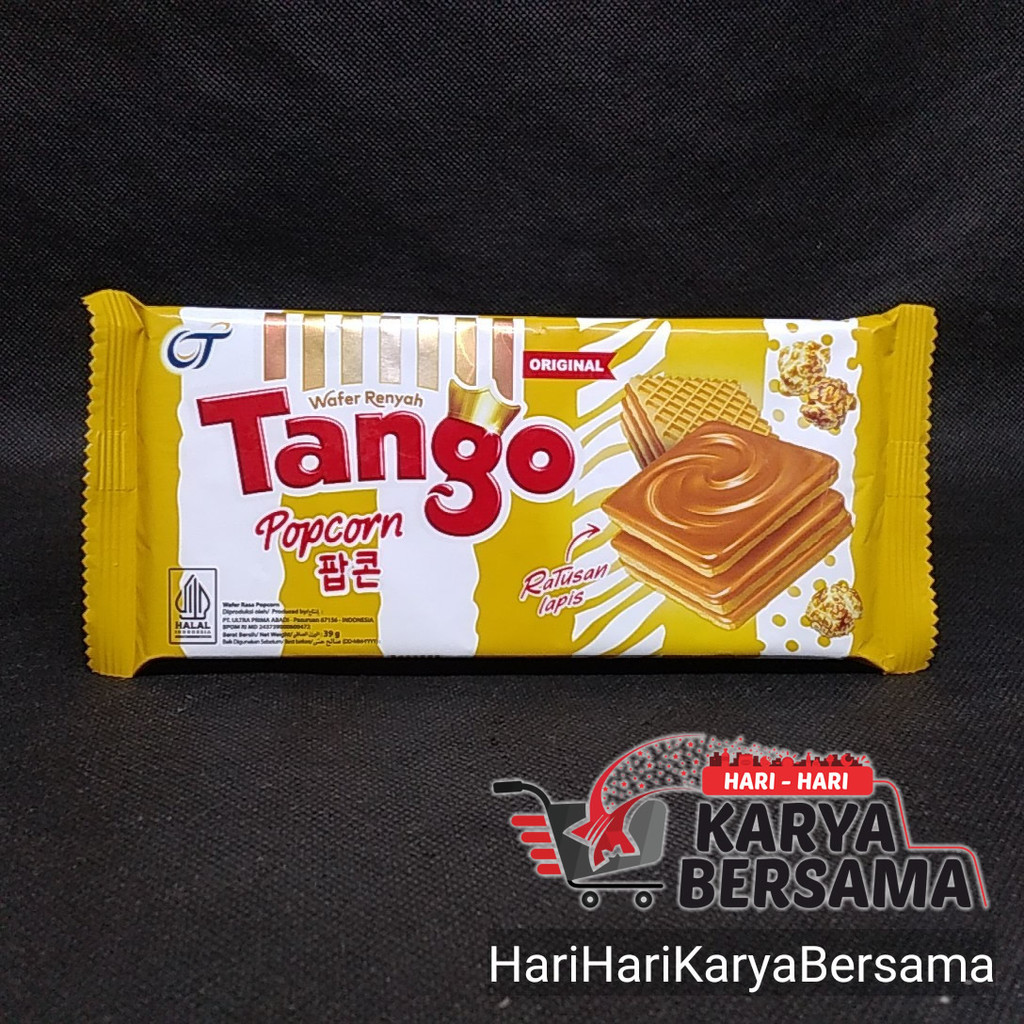 

MAKANAN RINGAN TANGO WAFER RASA POPCORN 39GR