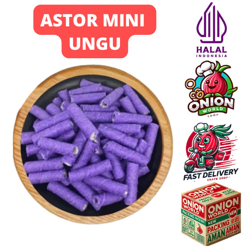 

UWD ASTOR MINI UNGU 1KG Astor Barcelona Aneka Rasa Cemilan Astor Kiloan Cemilan Makanan Ringan viral