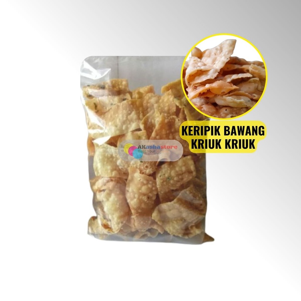 

Keripik Bawang 250gr / Cemilan Kripik Bawang Renyah