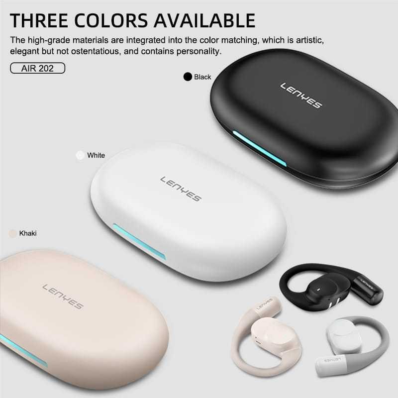 Earbuds TWS LENYES AIR 202 OWS Earphone  Bluetooth Wireless 5.4 Headset IPX4 Waterproof Smart Touch