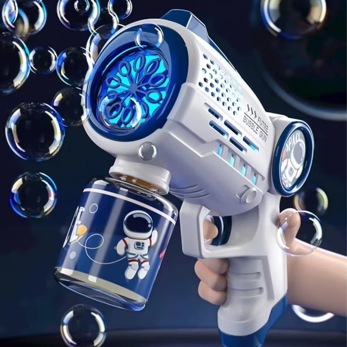 Babytoys Mainan Gelembung Pistol Bubble Sabun Otomatis Anak Besar Tembakan Balon Kado Ulang Tahun