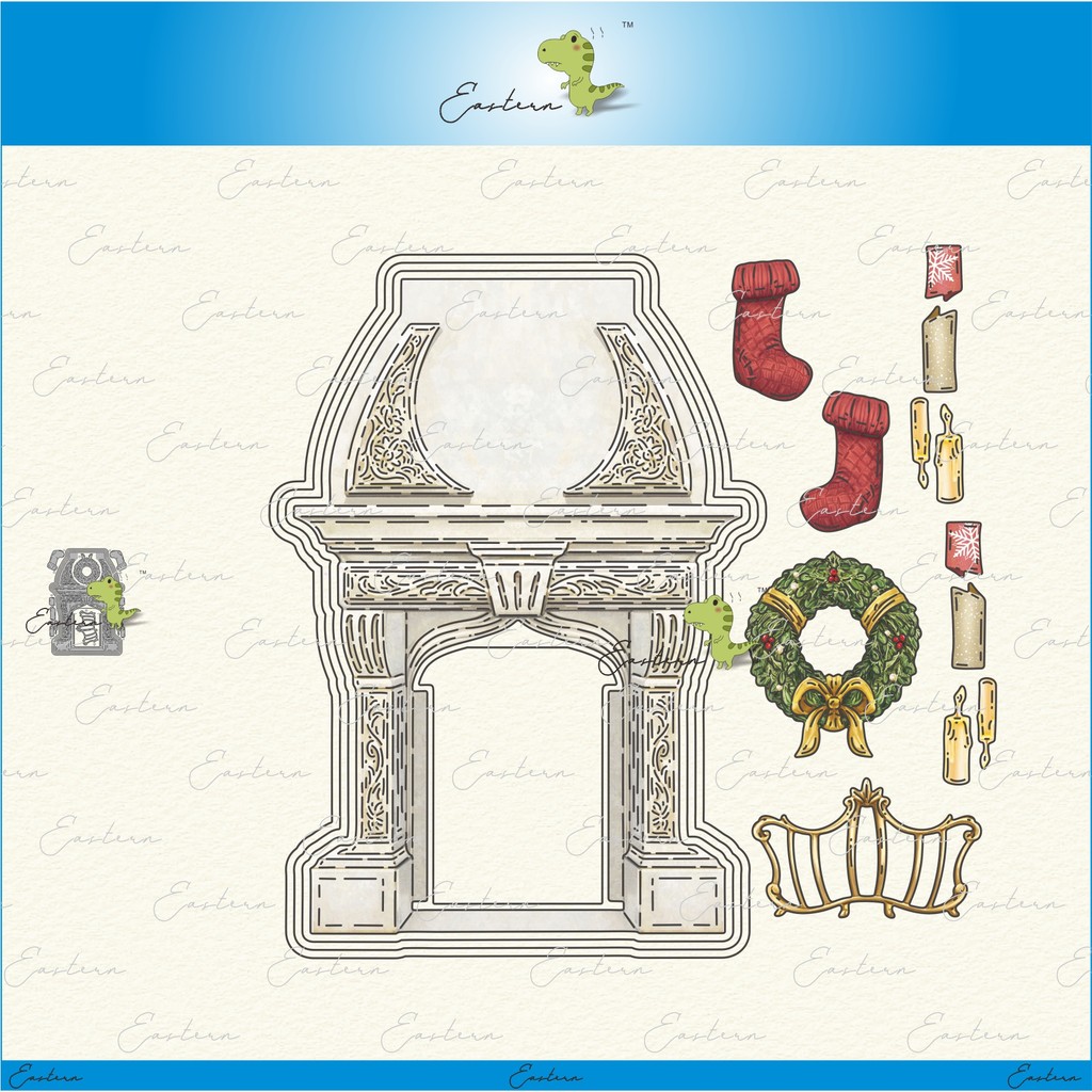 

Magic Fireplace metal cutting dies 2022 new diy molds Scrapbooking Paper Making die cuts crafts Printed Sheet