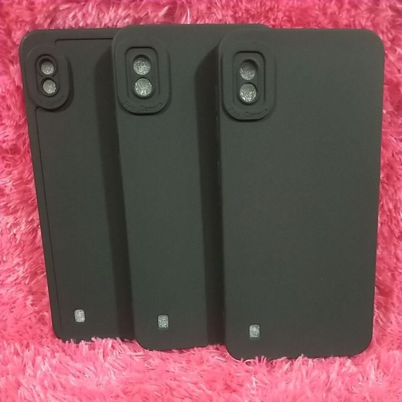 SoftCase Candy Macaron SAMSUNG A01/A01 Core/M01 Slicon Casing FULL BLACK Handphone