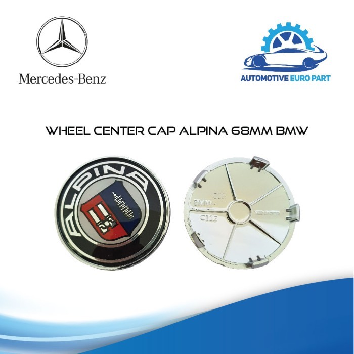 DOP RODA VELG BMW EMBLEM ALPINA 68MM / WHEEL CENTER CAP ALPINA BERKUALITAS