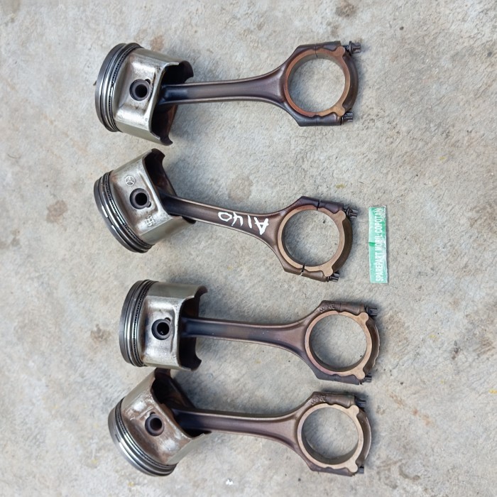 Piston set stang dan ring seher sekher Mercy A140 w168 original Mercedes-Benz oversize STD standar c