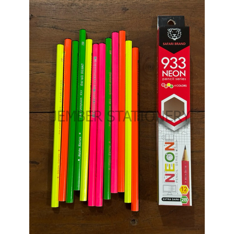 

(12pcs) Pensil Safari Neon 933