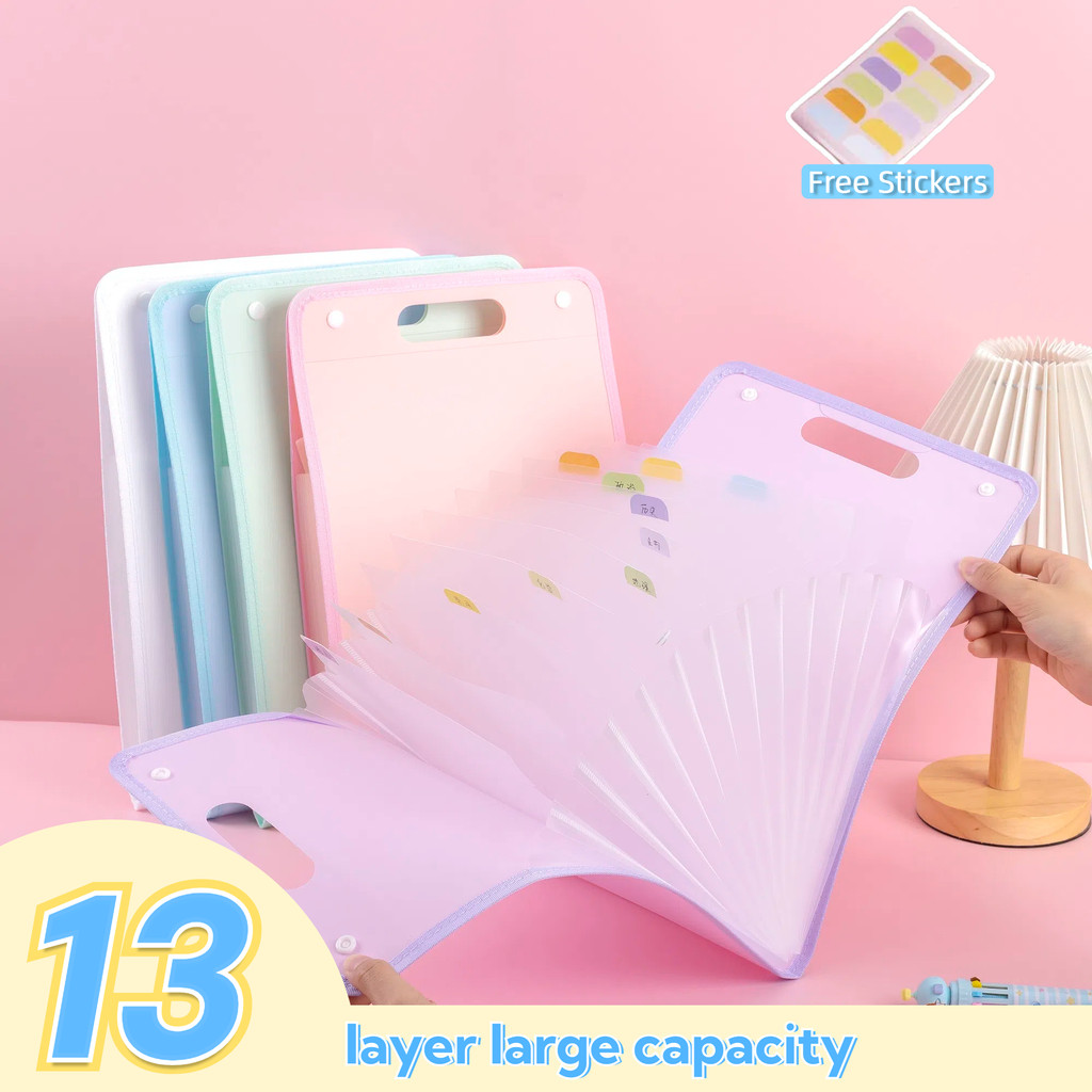 

Tas File Akordeon 13 Pocket File Folders A4 Tas File Handle Map File Clear Holder 13Layer Folder Tas File