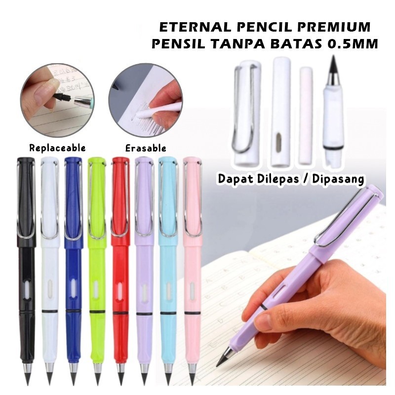 

Pensil Tanpa Batas Alat Tulis Sekolah Magic Pencil Unlimited Writing Eternal Tanpa Raut HB 0.5mm