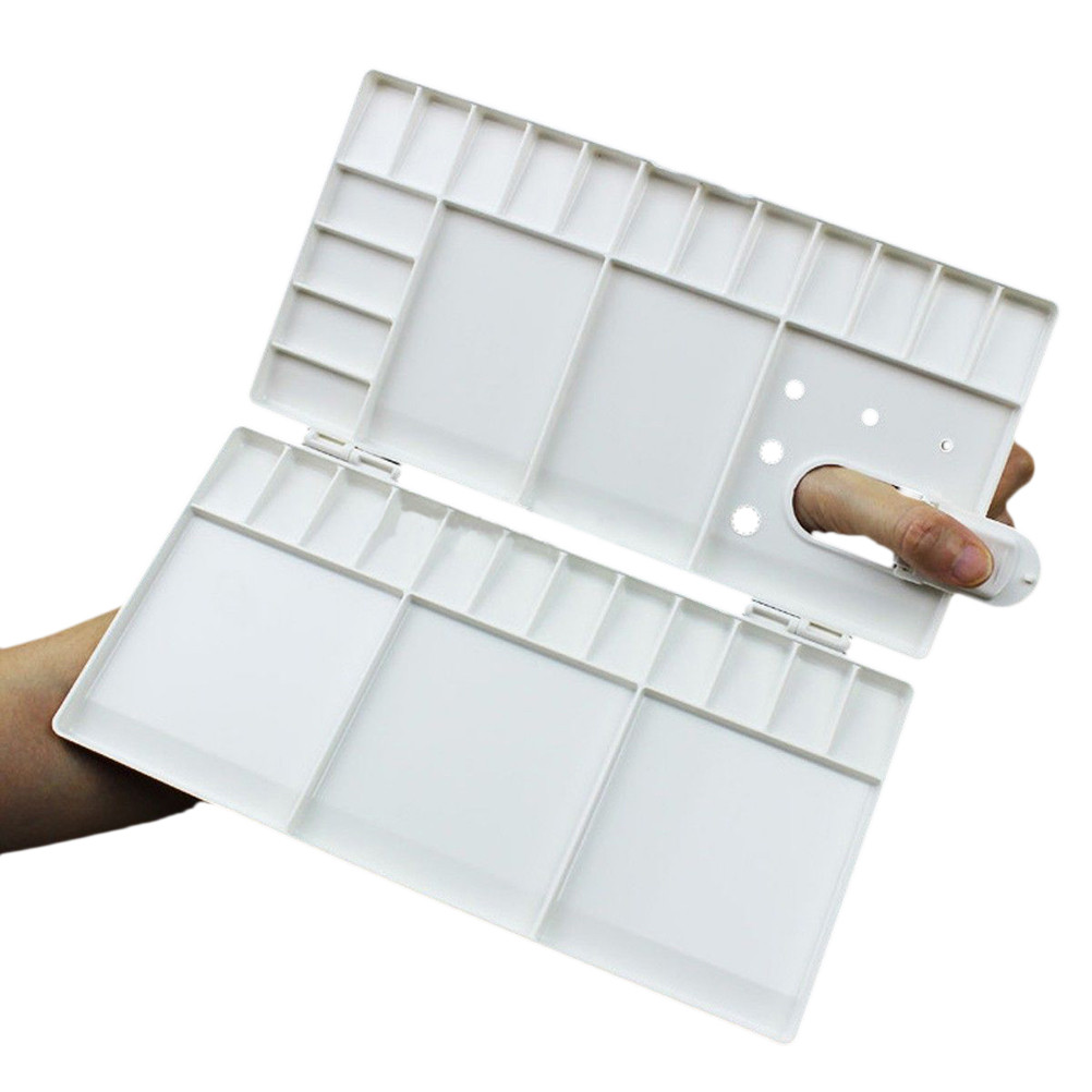 

33 Grids Folding Watercolor Paint Palette Watercolor Paint Tray Box Renovate Cover Pigment Box Painting Tool Artistic Supplies