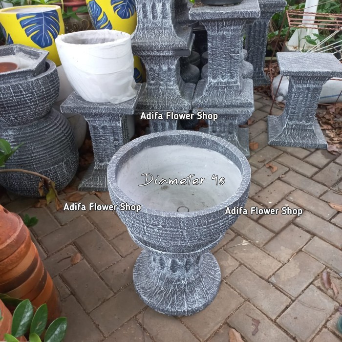 POT MINIMALIS / POT TERATAI / POT BULAT UNTUK TERATAI 50 CM - 40 Cm