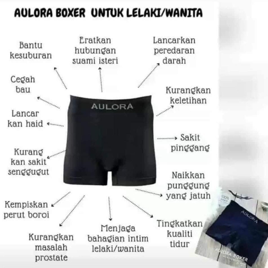 Aulora Boxer Celana Dalam Kesehatan Pria Wanita
