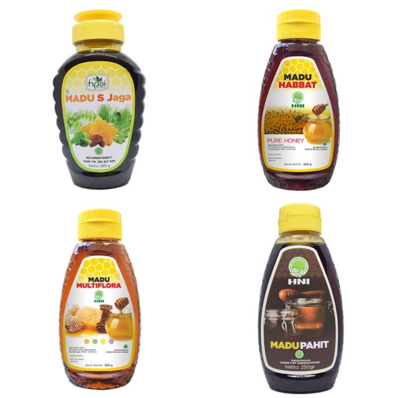 

Madu Original HNI Madu S Jaga , Multiflora , Habbat, Pahit