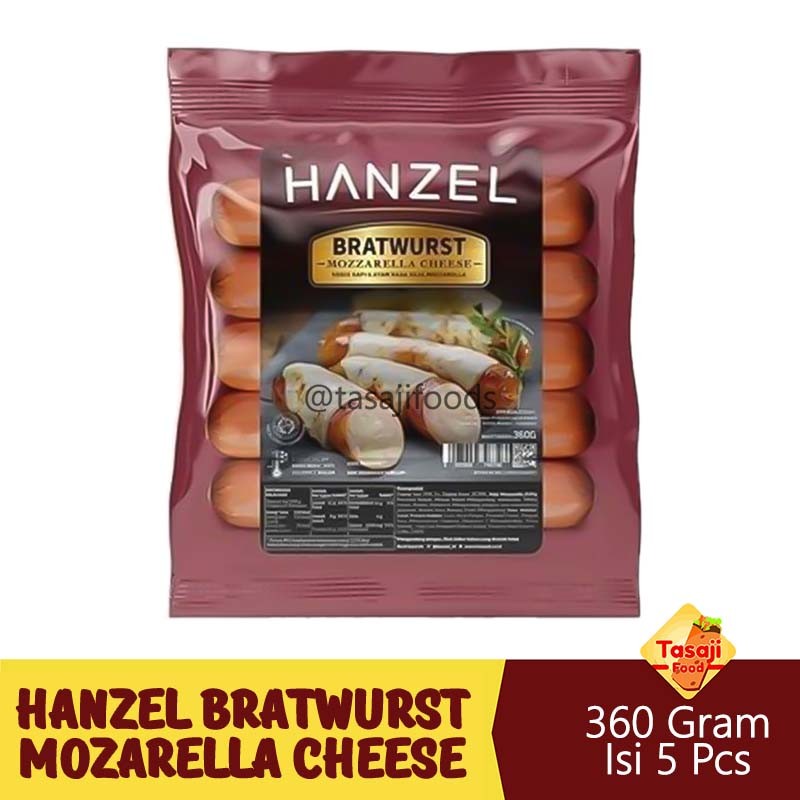 

Hanzel Bratwurst Mozarella Cheese Sausage 360gr Sosis