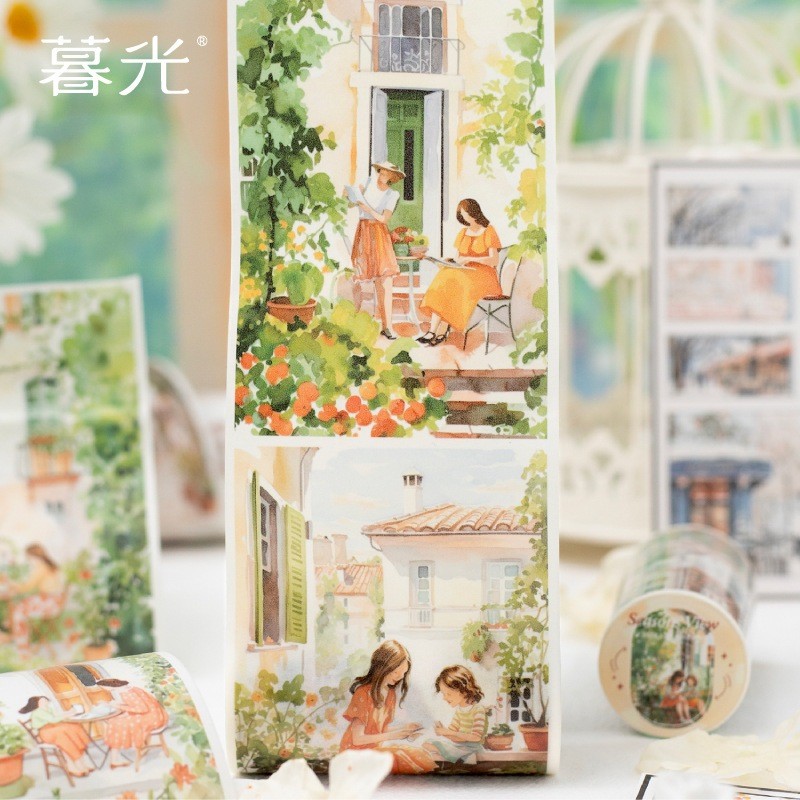 

[Gongjin] Roll Season View SV Washi Tape Sticker Stiker Viral 8cm x 2m Pemandangan Scenery