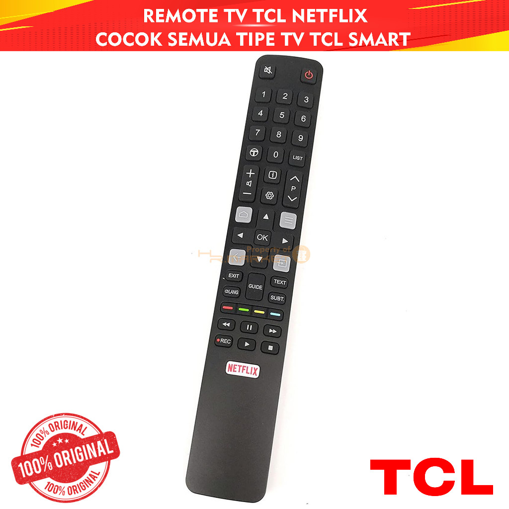 Remote Remot TV TCL remote tv smart android tcl a3 a5 a20 s6000 s6500 s6 series rc802n Netflix HR1