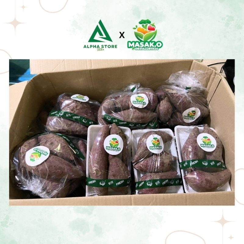 

TERLARIS Ubi Ungu Mentah 1 kg / 2 kg - Alphastore x Masak.O