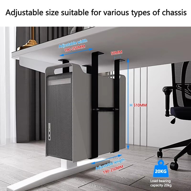 Fastword_ Bracket Casing Komputer Rak Cpu Minimalis Tray Cpu Komputer Bracket Gantung Dinding Cpu