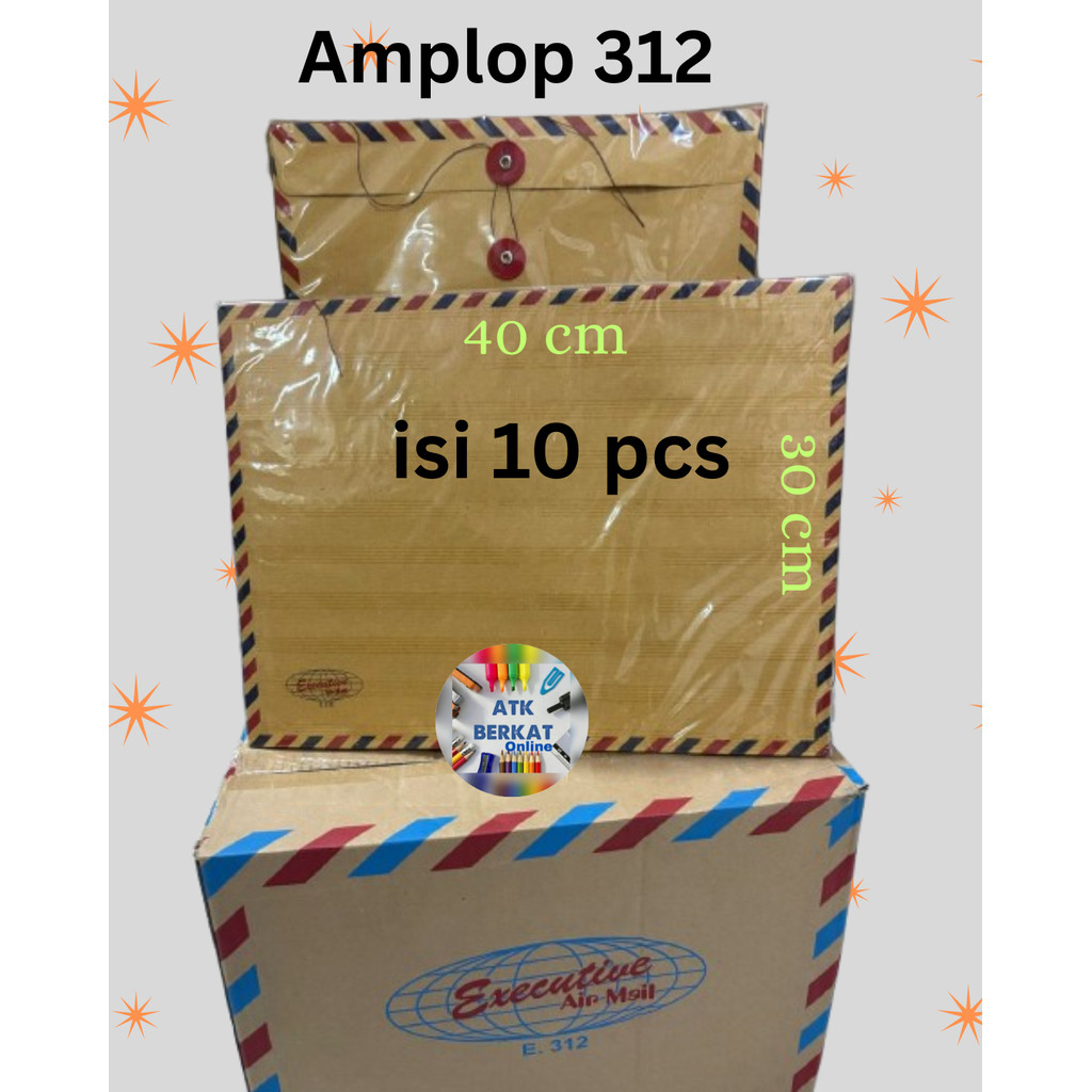 

Amplop Coklat Air Mail Tali Executive 312 Isi 10