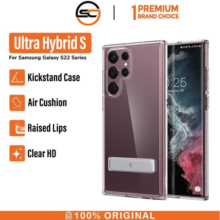 Casing for Samsung Galaxy S22 Ultra Plus Spigen Ultra Hybrid S Stand Casing
