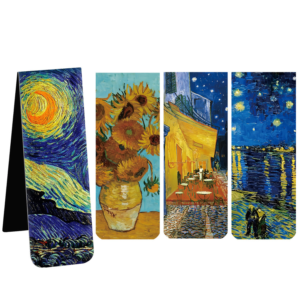 

4Pcs Magnetic Bookmarks with Magnet Book Markers Page Clip for Students Teachers School