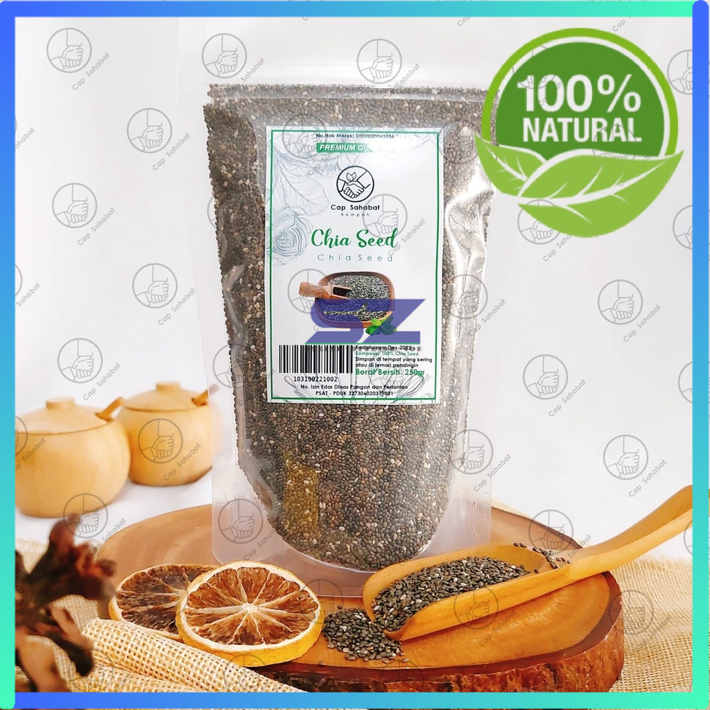 

500gram Black Chia Seed Kaya Omega 3 Antioksidan Lebih Kaya Dari Almond Salmon