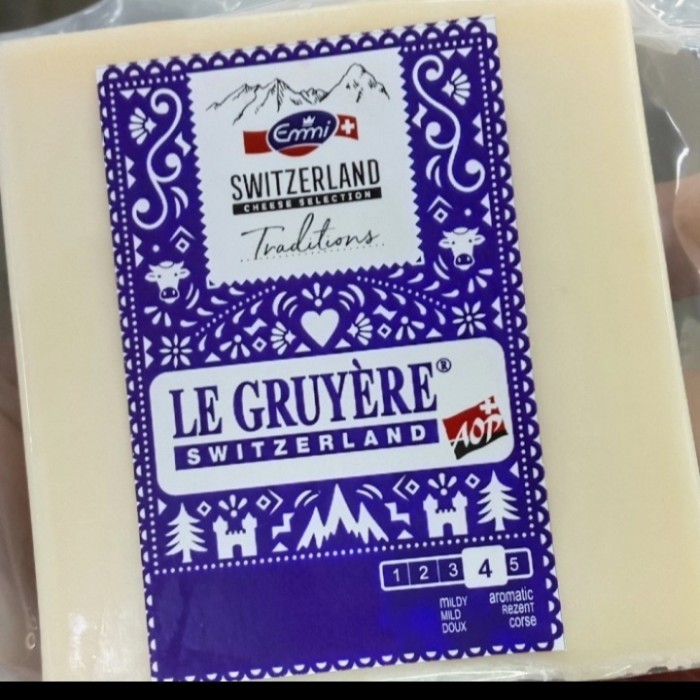 

emmi Swiss Cheese mild keju le gruyere portion pack 200gr