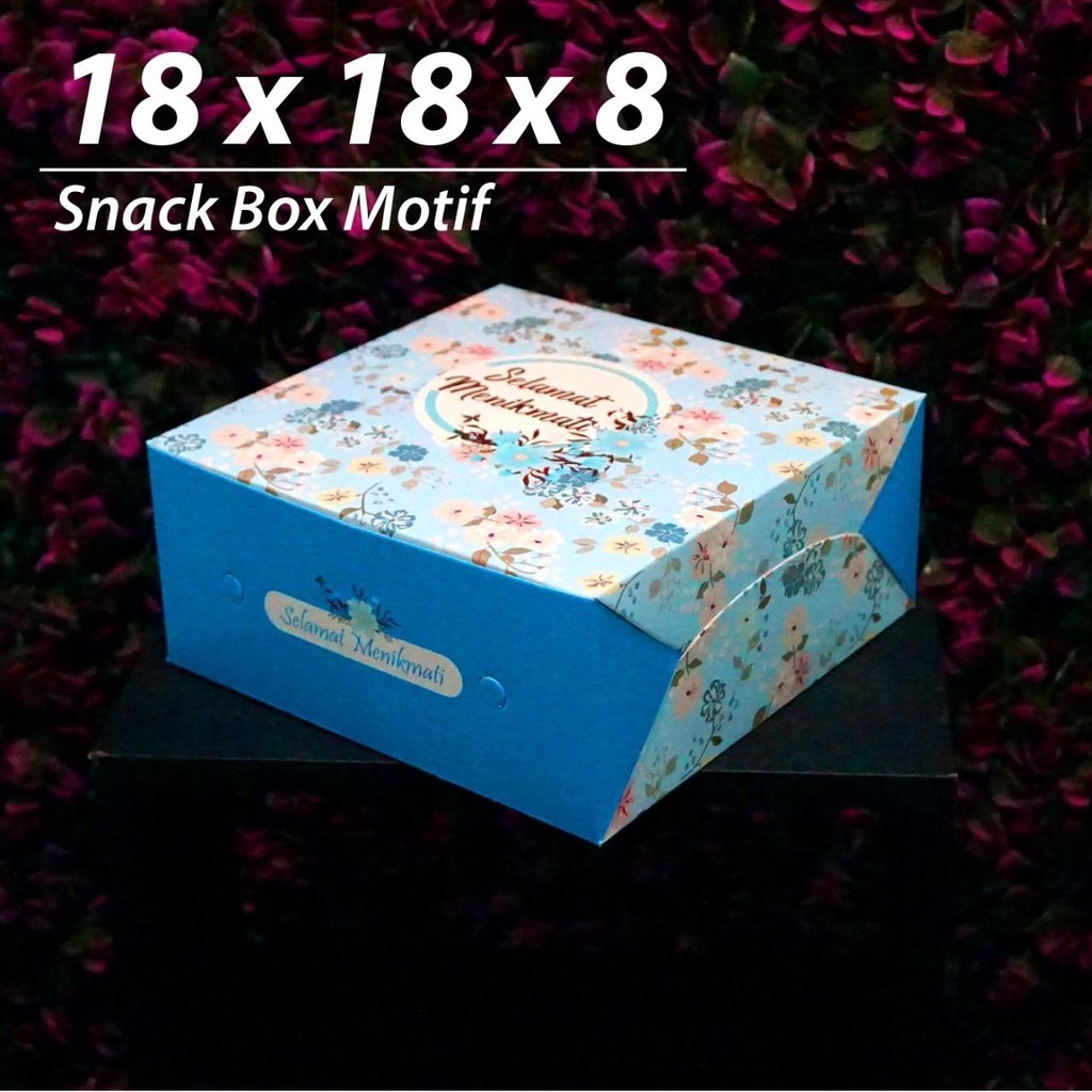 

Dus Makanan Motif 18 x 18 x 8 cm - Dus Kue - Snack Box - Warna Warni Arse Digital Technology