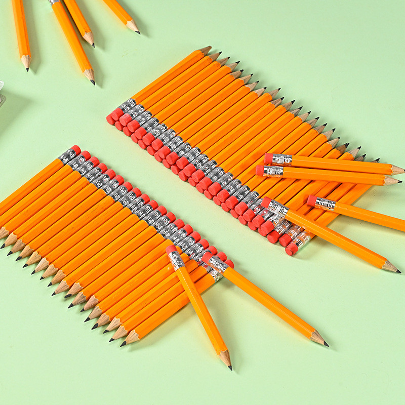 

10/20pcs Mini Short Wood Pencil with eraser Black Sketching Pencils Back To School Writing Pencils Office Stationery Supplies