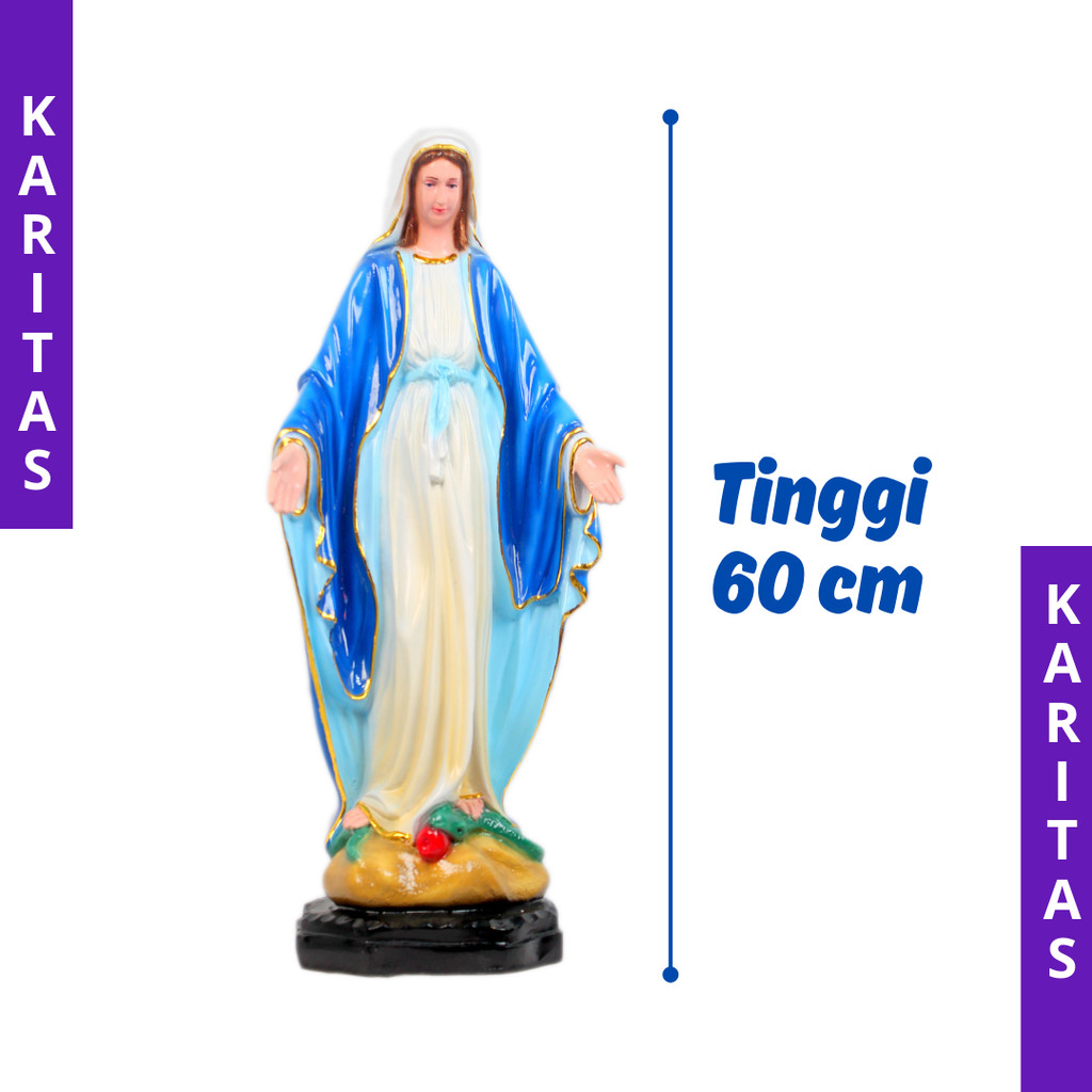 PATUNG BUNDA MARIA 60 CM / PATUNG MARIA TANGAN TERBUKA UKURAN BESAR
